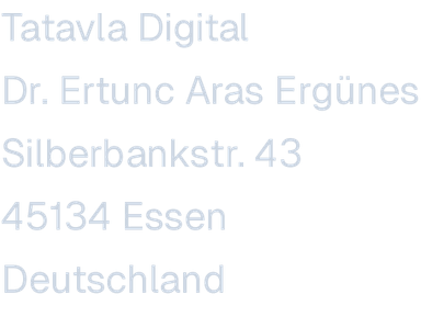 Firma und Anschrift von Tatavla Digital